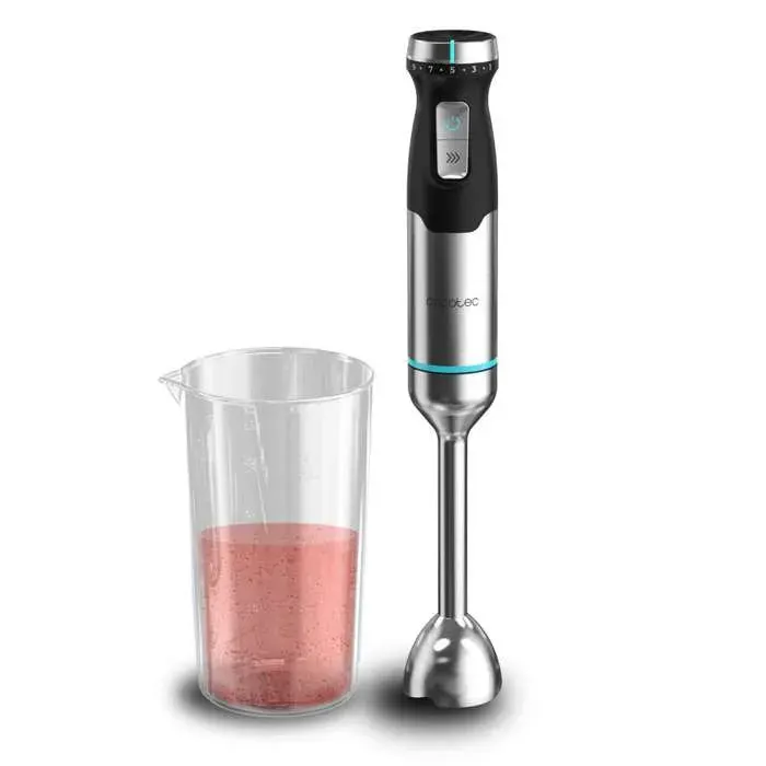 Cecotec Mixeur Plongeant Power Pulsar 2300MAX Puissance Maximale de 2300W 4 Lames en Acier Inoxydable Pied XL Protection