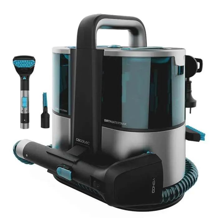 Cecotec Nettoyeur de Tapis Conga 4000 Carpet&Spot Clean. Nettoyeur Vapeur 400 W 2 Réservoirs (Eau Propre et Eau Sale)