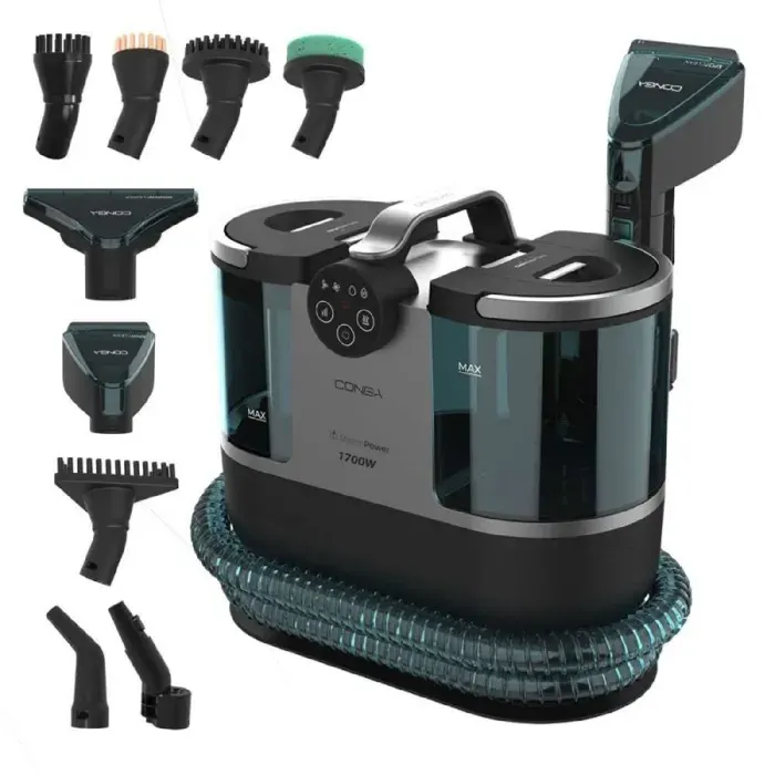 Cecotec Nettoyeur de Tissus dAmeublement Conga 7000 Carpet&Spot Clean Steam XXL Pro. 1700W Fonction 3 en 1 Nettoyage à la