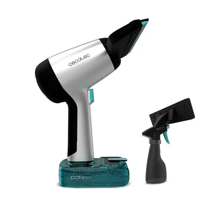 Cecotec Nettoyeur et Aspirateur de vitres Conga Rockstar 3700 Glass. 3 en 1 : Pulvérise Nettoie et Aspire Autonomie de 30
