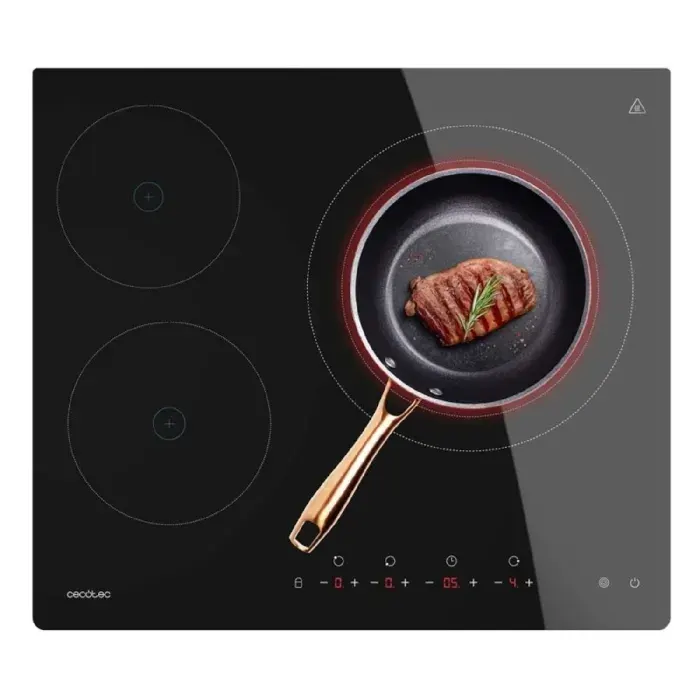 Cecotec Plaque vitrocéramique 3 feux Bolero Squad V 3001 Max. Puissance maximale 6200 W 9 niveaux de puissance arrêt