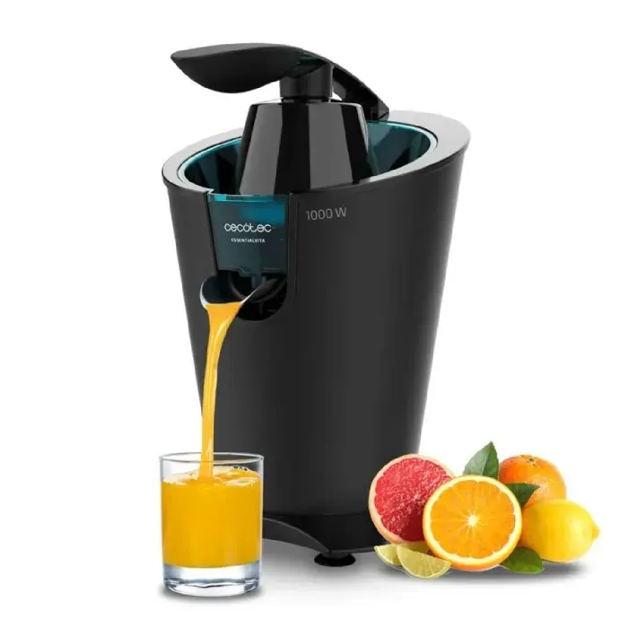 Cecotec Presse Agrume Electrique EssentialVita PowerFresh 1000 Black. Presse-Agrumes Électrique 1000 W Avec Bras Levier