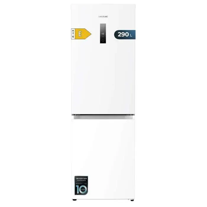 Cecotec Réfrigérateur Congélateur Bolero CoolMarket Combi 290 White. Total Nofrost Hauteur 185 cm et Largeur 595 cm