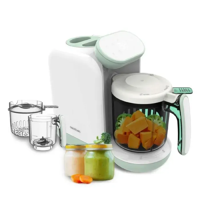Cecotec Robot de Cuisine pour Bébé Processeur dAliments Nana BabyCare FoodProcessor. Fait Bouillir Mixe Stérilise et
