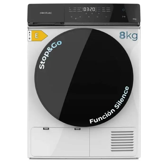 Cecotec Sèche-linge 8Kg à Pompe à Chaleur Bolero DressCode Dry 8400 Max+. Classe Équivalente A++ Contrôle Tactile