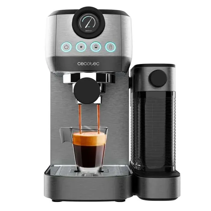 Cecotec semi-automatic espresso machine Power Espresso 20 Steel Pro Latte. 1350 W Thermoblock ForceAroma technology with 20