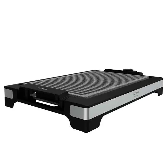 Cecotec Tasty&Grill 2000 Inox LineStone Puissance 2000 W finitions acier inoxydable Thermostat réglable surface Grill