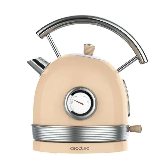 Cecotec ThermoSense Bouilloire électrique 420 Light Beige 18 l de capacité 2200 W jauge de température base 360°