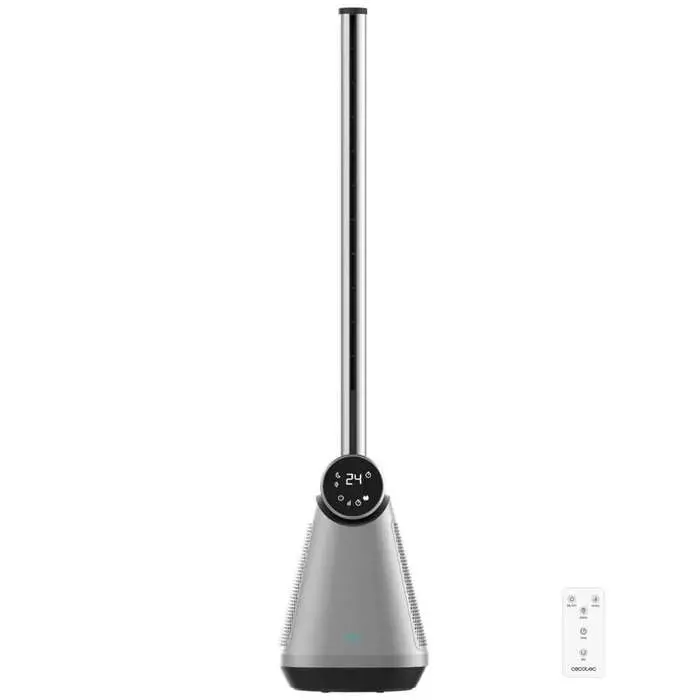 Cecotec - Ventilateur de Colonne EnergySilence 9890 Skyline Bladeless Dark - Technologie sans pale Diamètre 100 cm