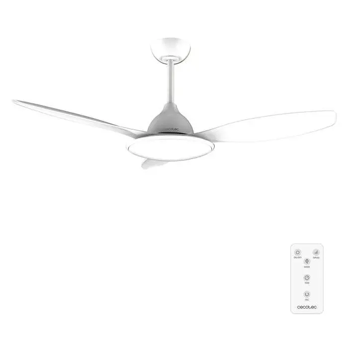 Cecotec - Ventilateur de Plafond avec Lumière EnergySilence 4800 Light White - 36 W Diamètre 122 cm LED 36 W et Télécommande