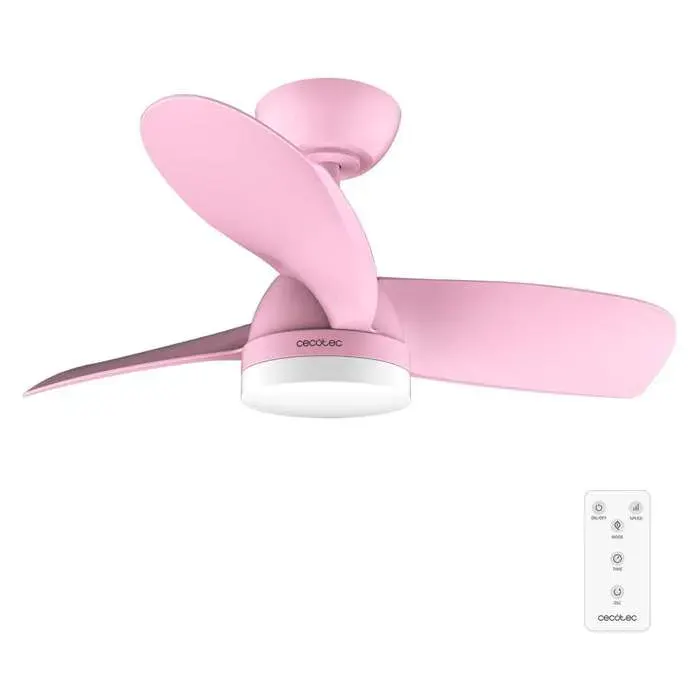 Cecotec - Ventilateur de Plafond avec Lumière EnergySilence Aero 3050 Pink - 35 W Diamètre 91 cm LED de 18 W Télécommande