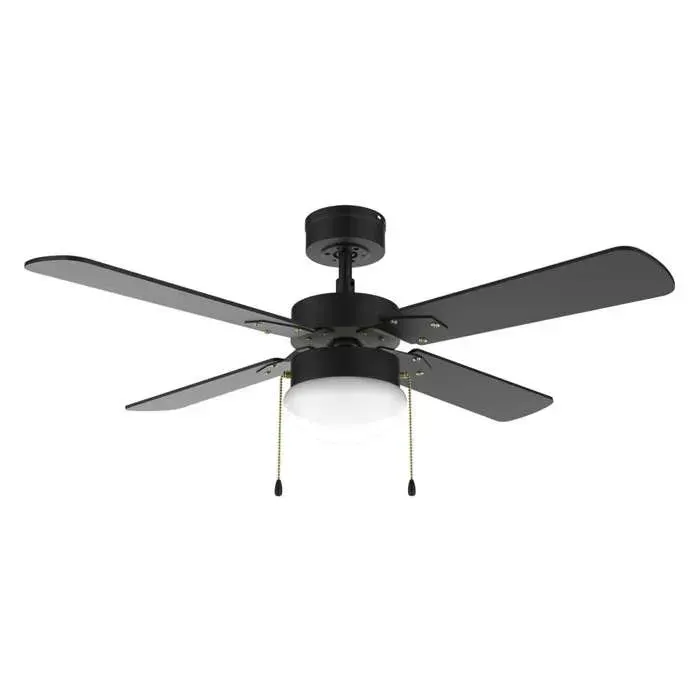 Cecotec - Ventilateur de Plafond avec Lumière EnergySilence Aero 450 FullBlack - 50 W Diamètre 106 cm Lampe Intégrée