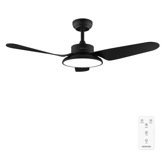 Cecotec Ventilateur De Plafond Avec Lumière EnergySilence Aero 5200 Light Black. 30 W Diamètre 109 cm LED 22 W 6 Vitesses et