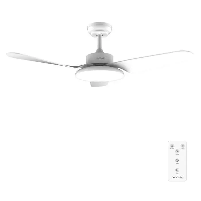 Cecotec - Ventilateur de Plafond avec Lumière EnergySilence Aero 5200 Light White - 30 W Diamètre 109 cm LED 22 W et