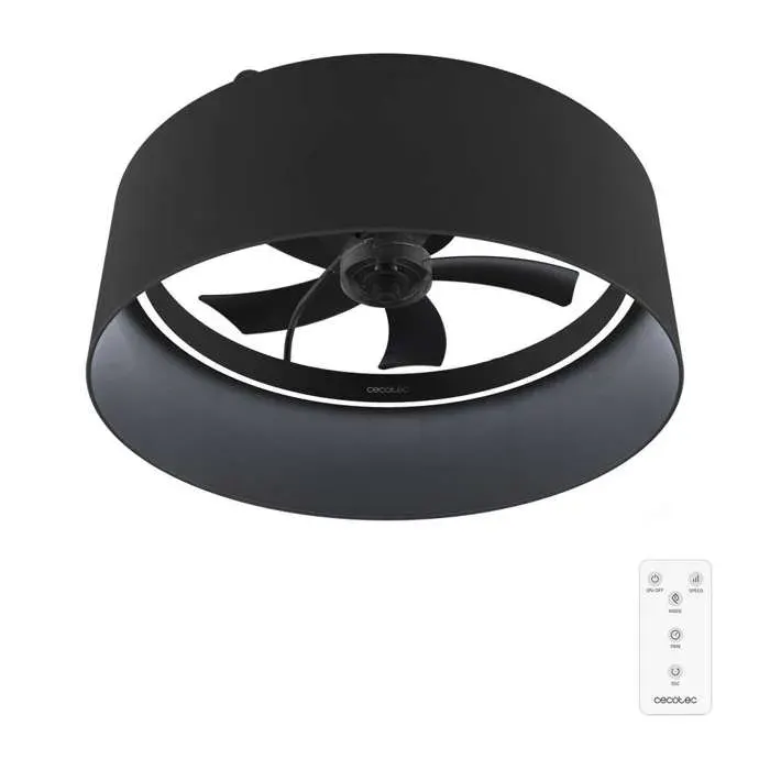 Cecotec Ventilateur De Plafond Avec Lumière EnergySilence LampAero 650 Black Design. 20 W Diamètre 43 cm 6 vitesses et 5