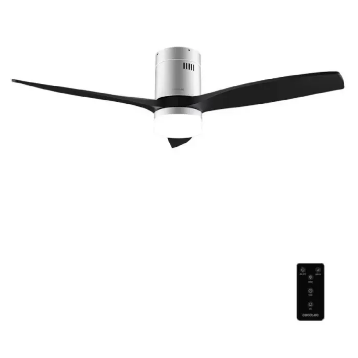 Cecotec Ventilateur de Plafond avec Lumière et Télécommande de 52 EnergySilence Aero 5600 Classic Iron&Black. Moteur DC 40W