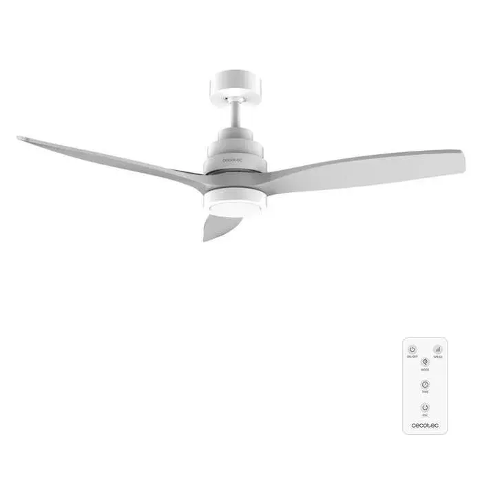 Cecotec Ventilateur de Plafond EnergySilence Aero 5200 White Design Télécommande et Minuterie 40W Diamètre de 132 cm