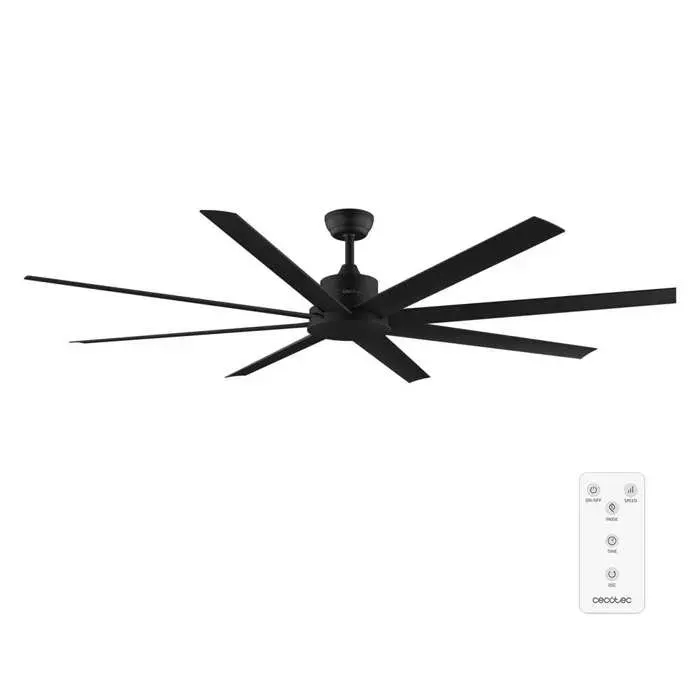 Cecotec Ventilateur de Plafond EnergySilence Aero 7200 Pro Moteur DC 48W Diamètre 183 cm Télécommande 8 Pales 6 Vitesses