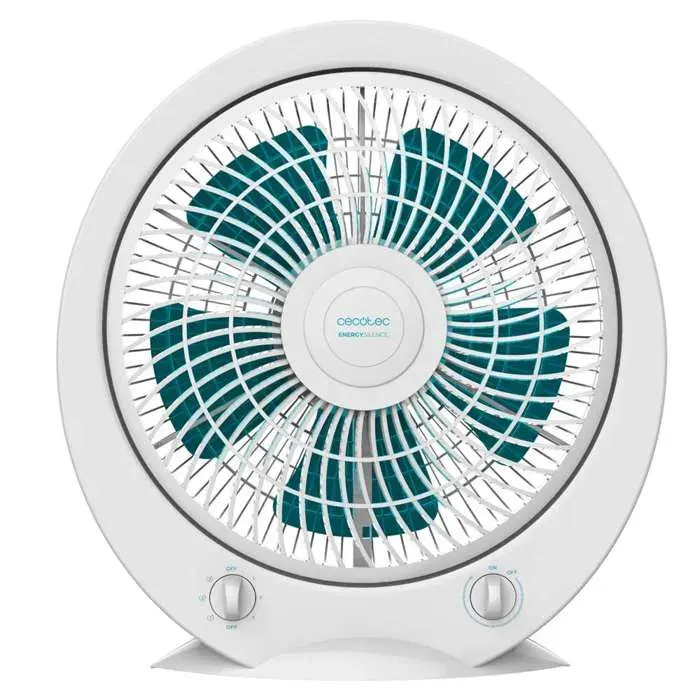 Cecotec - Ventilateur de Sol EnergySilence 4500 Power Box - 45 W Diamètre 30 cm 5 Pales 3 Vitesses et Minuterie Jusquà 1