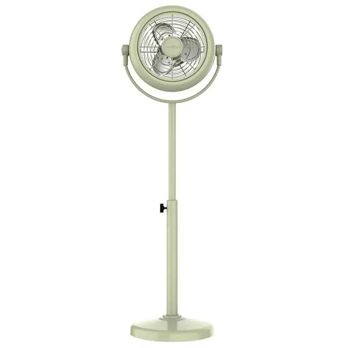 Cecotec - Ventilateur sur Pied EnergySilence 250 ClassicStyle Green - 25 W Diamètre 25 cm 3 Pales et Hauteur Réglable