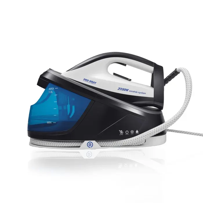 Centrale vapeur 1.5 L Fer à repasser vapeur 3100 W avec Bouton Steam Shot Réglages de Température auto- nettoyant Mode éco