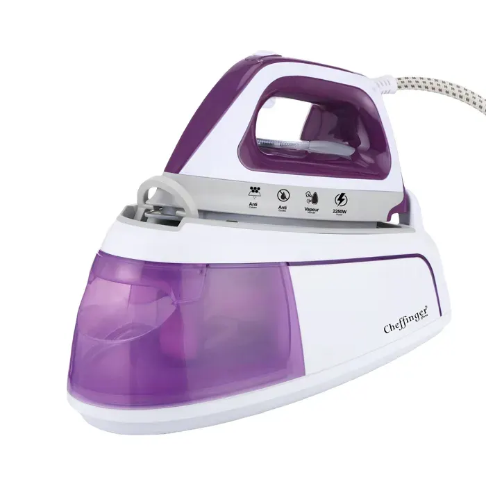 Centrale Vapeur 2250 W avec Réservoir 1.2 L Repassage Rapide et Efficace Cheffinger Violet