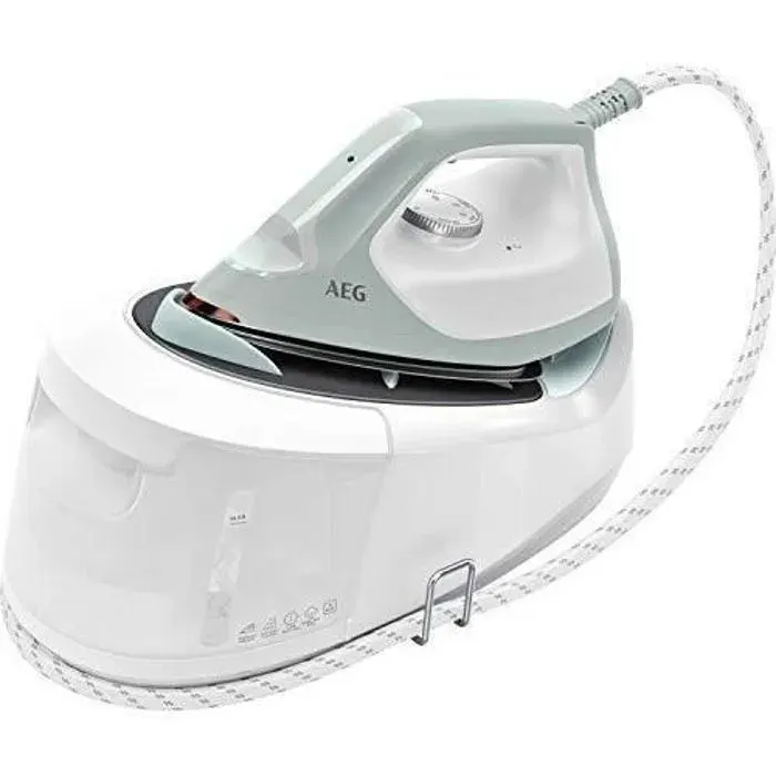 Centrale vapeur - AEG - ST6-1-4LG - RESILIUM - 2400 Watt - Blanc/Turquoise