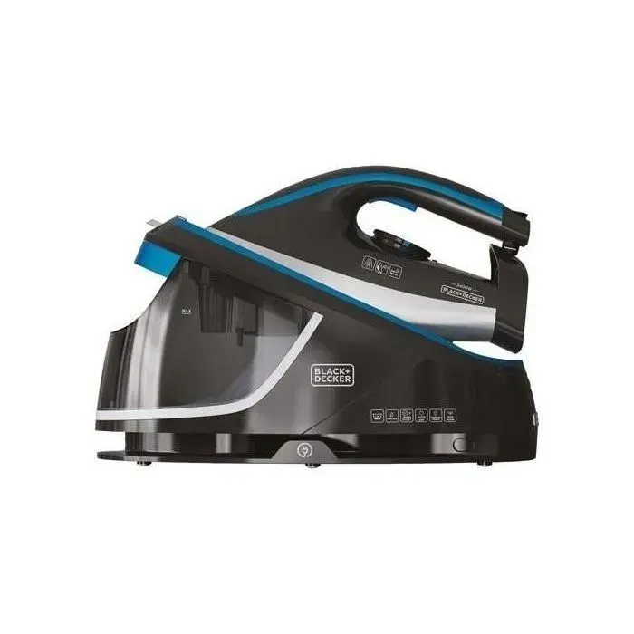 Centrale vapeur BLACK & DECKER - 2400W - 120gr/mn - bleu/noir - BXSS2401E