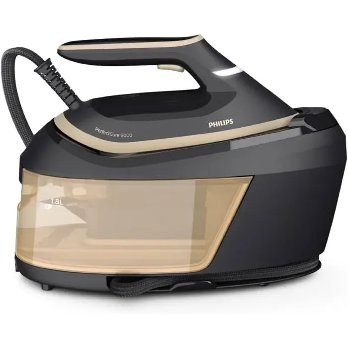 Centrale Vapeur Philips PSG6064/20 PerfectCare Compact Série 6000 Noir/doré 1.8L 8 bars 2400W