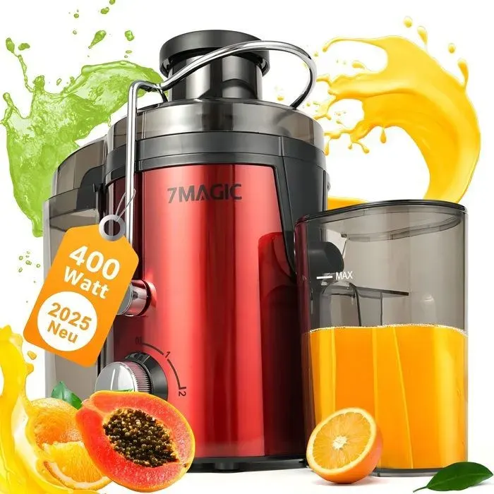 Centrifugeuse à jus - 7MAGIC - LH618 - 400W - 3 vitesses - Récipient 1550 ML