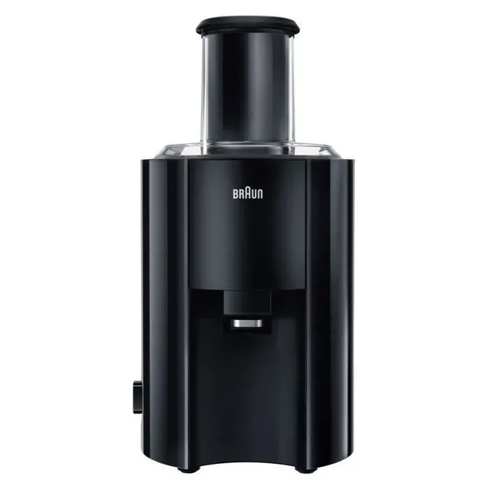 Centrifugeuse BRAUN J300 MultiQuick 3 - Noir - 2 vitesses - Réservoir à pulpe 2L - Système de pressage rapide