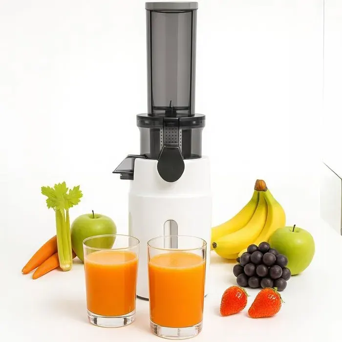 Centrifugeuse Electrique Blanc 100W Compacte Extracteur De Jus Pour Légumes Et Fruits Extracteur De Jus Haute Efficacité Pour Usage