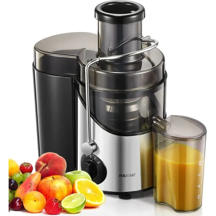 Centrifugeuse Extracteur De Jus 400WExtracteur De Fruits Et Légumes À Large Bouche 65Mm3 VitessesNettoyage FacileSans BpaPres