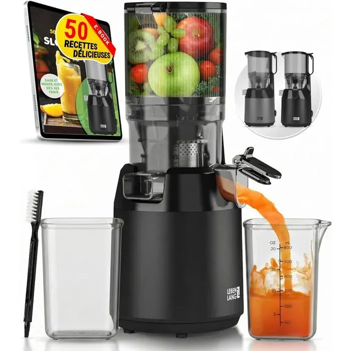 Centrifugeuse Extracteur De Jus-Livre De Recettes Incl.&Grande Ouverture De 130 Mm I Parfait Pour Les Fruits Et Légumes Entiers 10