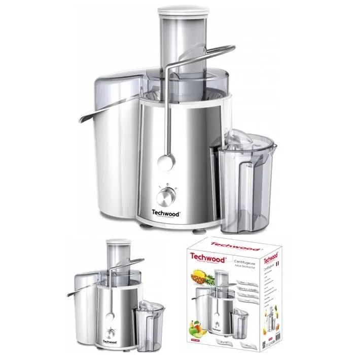 Centrifugeuse - INOX - 800W - 2 vitesses - Filtre INOX - 15L pulpe