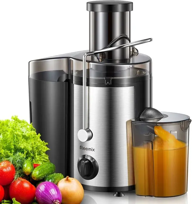 Centrifugeuse - YSFMODE - Extracteur de Jus - 800 W - 2 Vitesses - Ouverture 65 mm