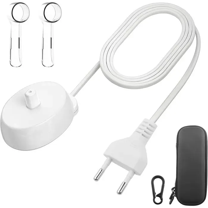 Chargeur de brosse à dents électrique avec étui de voyage - Modèle 3757 - 85 x 7 x 35 cm