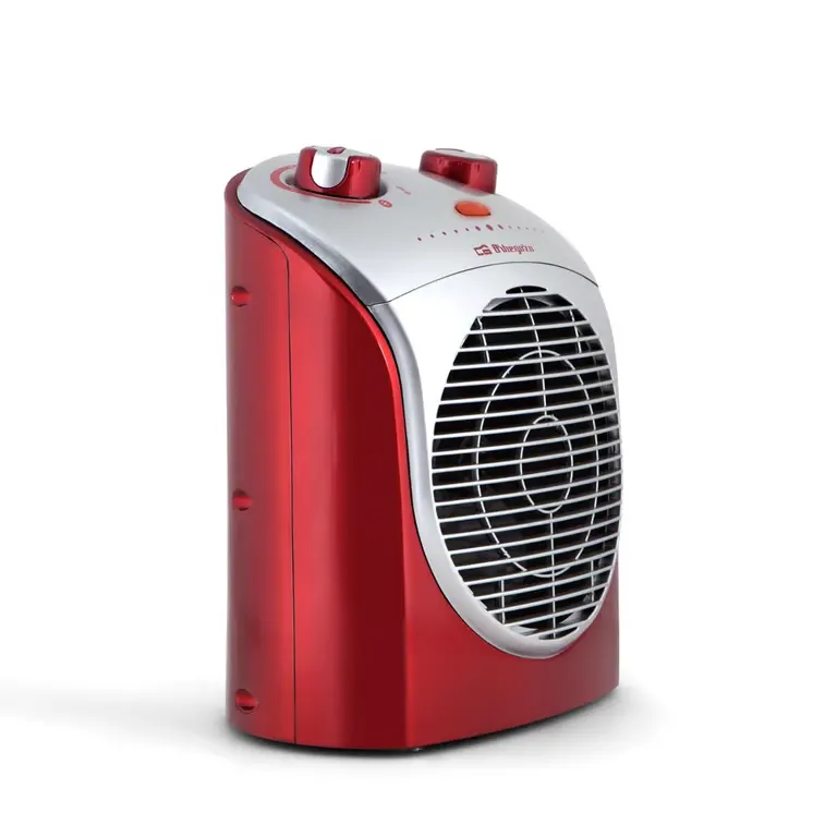 Chauffage Confort Orbegozo FH 5026 Rouge - Puissance 2200 W - Protection contre la surchauffe - Fonction d'oscillation à 90° - Contrôle de température réglable - Sécurité anti-basculement - Neuf — vue 2