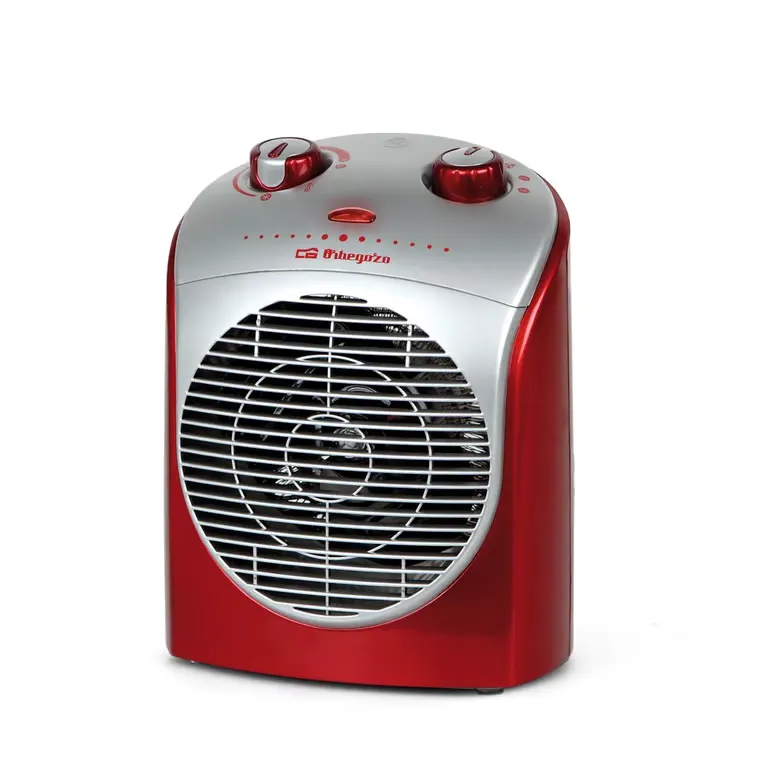 Chauffage Confort Orbegozo FH 5026 Rouge - Puissance 2200 W - Protection contre la surchauffe - Fonction d'oscillation à 90° - Contrôle de température réglable - Sécurité…