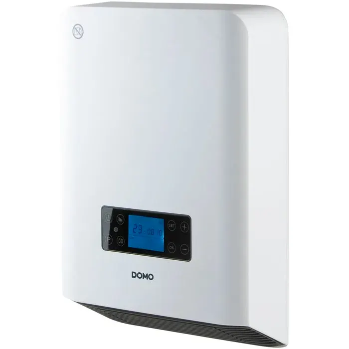 Chauffage de salle de bain - Céramique - 2100 W - DOMO - Chauffage céramique intelligent - Mural - Blanc