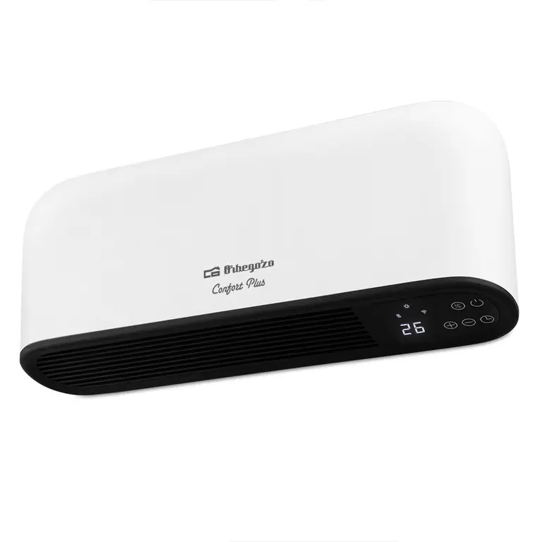 Chauffage de salle de bain Wifi Orbegozo SPW 8000 - IP-21 - Éléments en céramique PTC - Programmable - Deux niveaux de chaleur - Fonction mémoire - Télécommande - Neuf