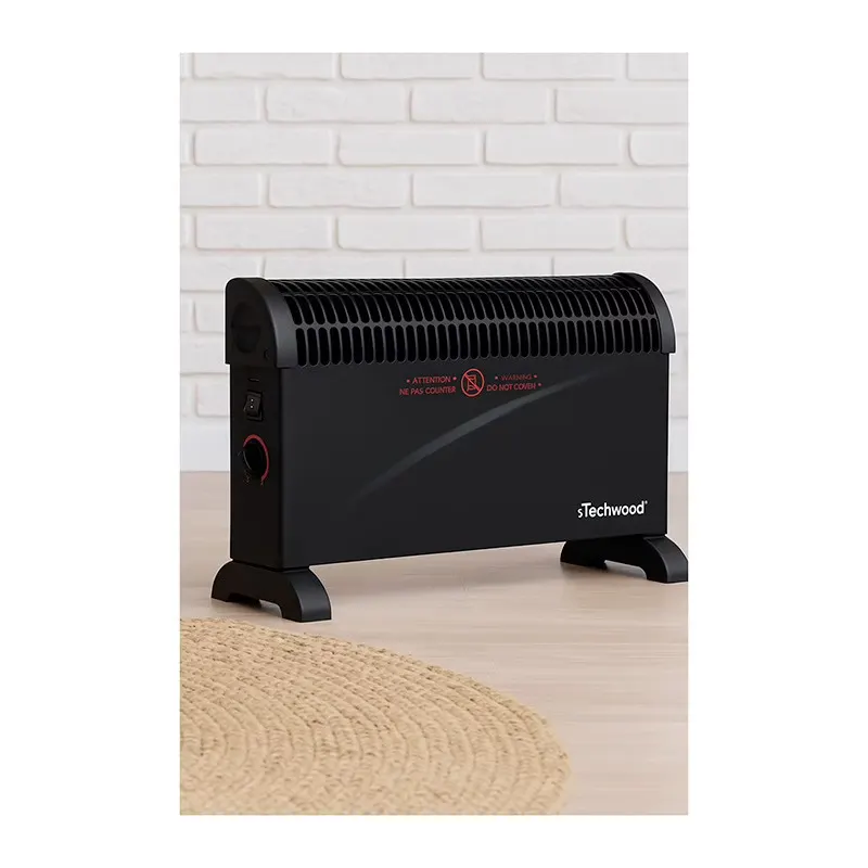 Chauffage Techwood 2000 Watts Tcg-2046c — coloris Noir