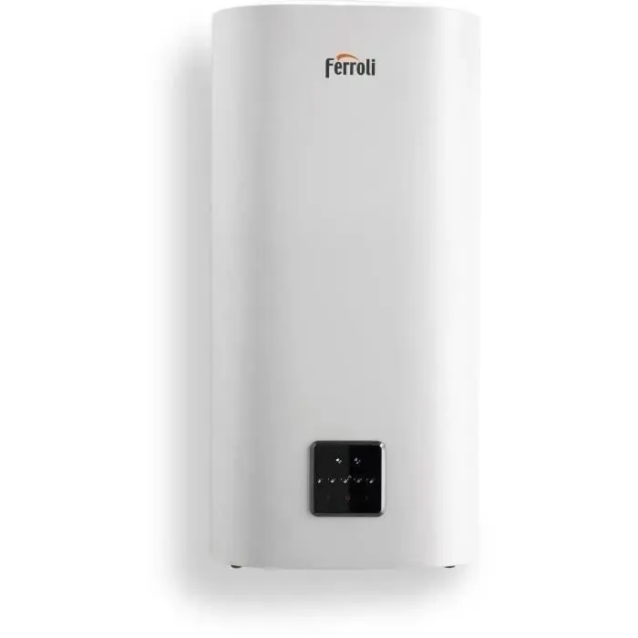Chauffe-eau électrique Ferroli TITANO TWIN 50L - Plat - Multiposition - Blanc — coloris Blanche