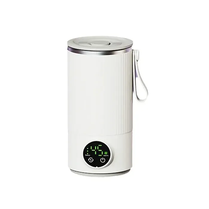 Chauffe-Lait Électrique MLBQ 300 ml en Acier Inoxydable Blanc avec Mélangeur 6 Températures Réglables