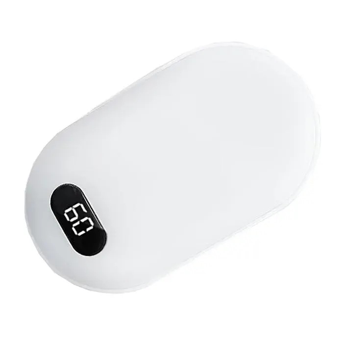 Chauffe mains 6000mah - TepidBee - rechargeable 2 en 1 affichage numérique intelligent chauffage double face 8 heures dautonomie