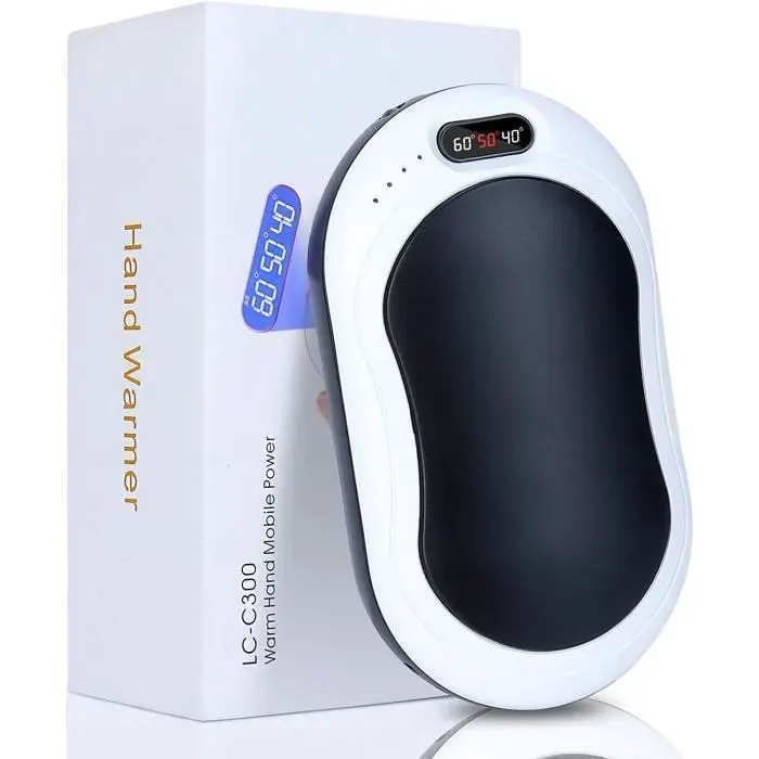 Chauffe-Mains Rechargeable - Intelligent 3 en 1 - 10000mAh - Plusieurs Niveaux de Chauffage