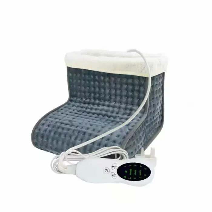 Chauffe-pieds chauffage électrique des pieds avec 10 niveaux de température Botte chauffante lavable arrêt automatique - GRIS