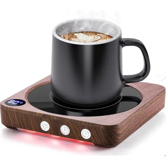 Chauffe Tasse 36W Chauffe-Tasses USB avec 3 Réglages de Température Réchauffe-Tasse à Café Chauffe Tasse à Café