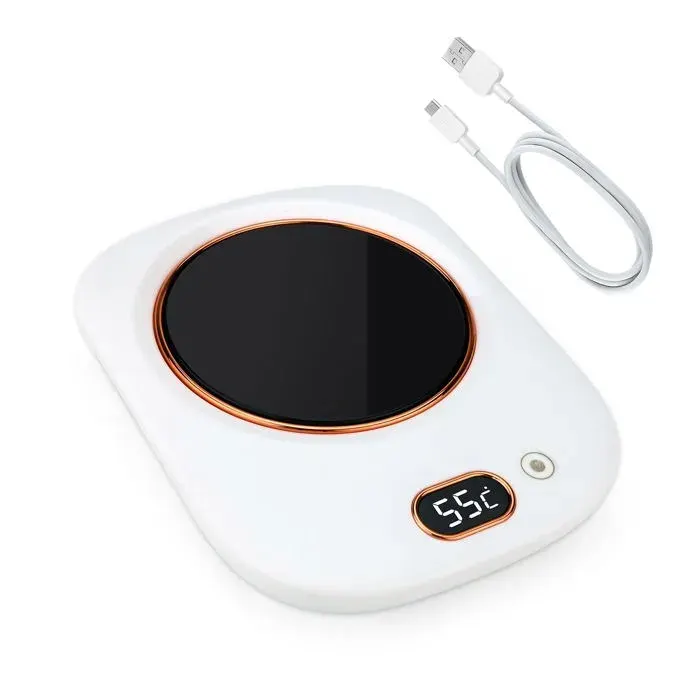 Chauffe-tasse à café électrique chauffe-tasse à thé intelligentpour bureau avec 3 réglages de température chauffe-tasse USB