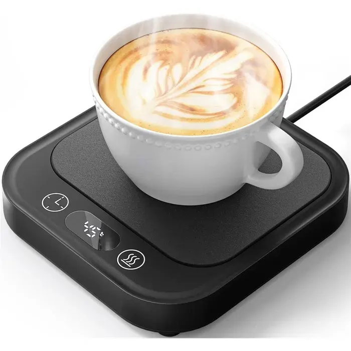 Chauffe Tasse à Café Réchauffe Tasse avec 4 Réglages de Température Automatique Après 8 Heures Chauffe Tasse Bureau Electrique